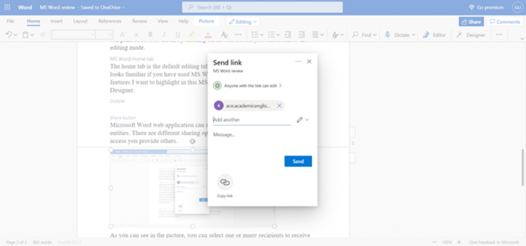 Microsoft Word Review (MS word review) 
shared link image
