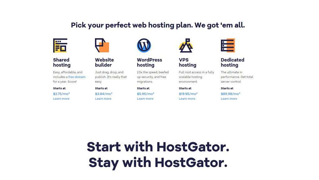 HostGator review: Services
