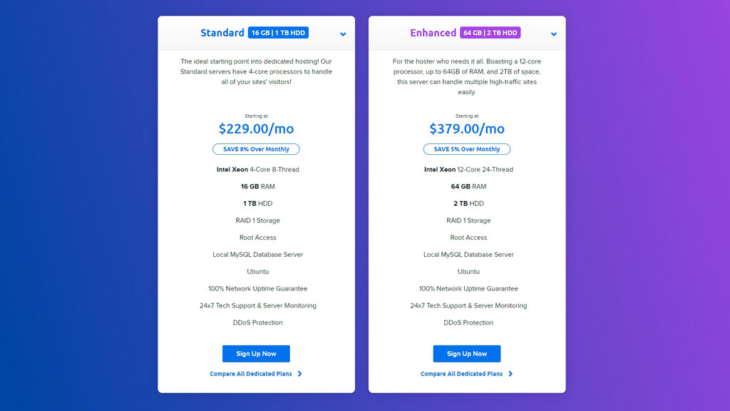 DreamHost review: Dedicated Hosting