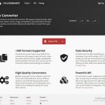 CloudConvert review: Home Page