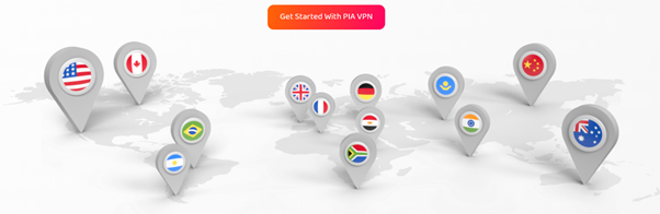 Private Internet Access Review: server locations
