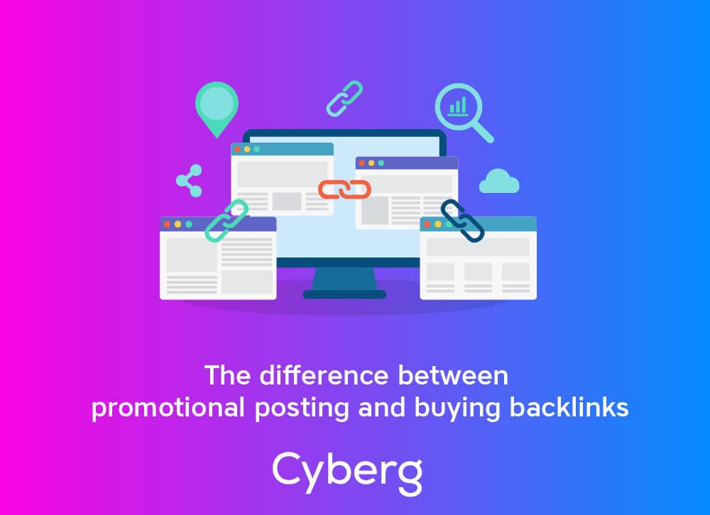 The difference between promotional posting and buying backlinks